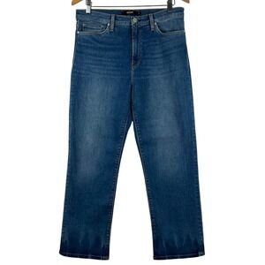 Hudson‎ Barbara Straight Leg Jeans High Rise Dark Wash Denim Size 31
